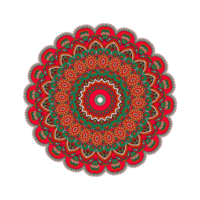 plantilla de arte de diseño de mandala colorido png