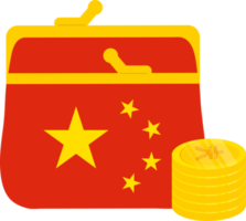 China vlag hand- getekend, renminbi hand- getrokken png