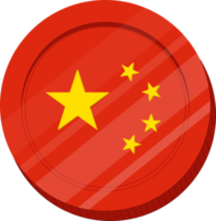 drapeau chinois dessiné à la main, renminbi dessiné à la main png