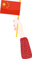 China Flag hand drawn,Renminbi hand drawn png