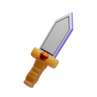 ilustración de espada 3d
