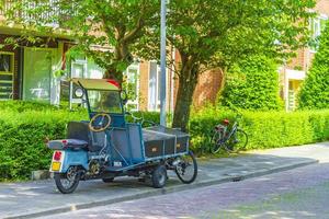 Crazy motorcycle scooter with front apron Groningen Holland Netherlands. photo