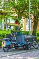 Crazy motorcycle scooter with front apron Groningen Holland Netherlands. photo