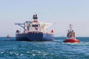 Tanker Ship in sea photo