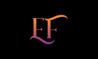 Letter EF Vector Logo Free Template Free Vector