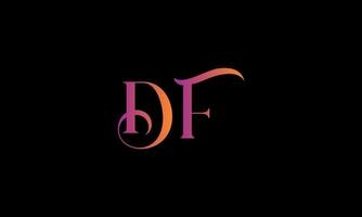 Letter DF Vector Logo Free Template Free Vector