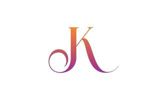 Letter JK Vector Logo Free Template Free Vector