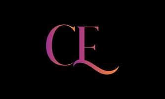 Letter CE Vector Logo Free Template Free Vector