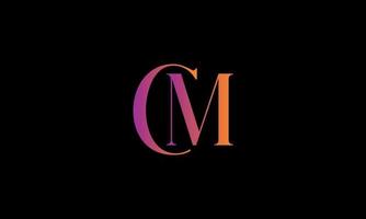 Letter CM Vector Logo Free Template Free Vector