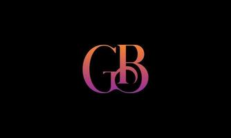 Letter GB Vector Logo Free Template Free Vector