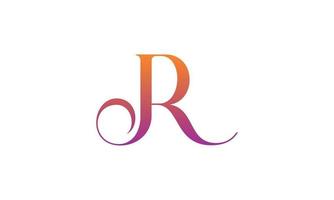 Letter JR Vector Logo Free Template Free Vector