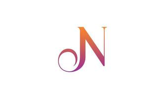 Letter JN Vector Logo Free Template Free Vector