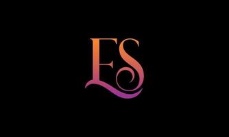 Letter ES Vector Logo Free Template Free Vector