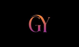 Letter GY Vector Logo Free Template Free Vector