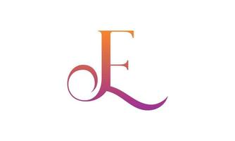 Letter JE Vector Logo Free Template Free Vector