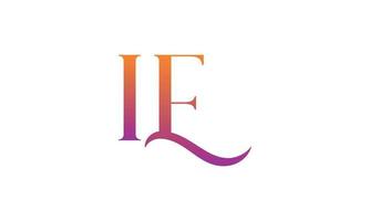 Letter IE Vector Logo Free Template Free Vector