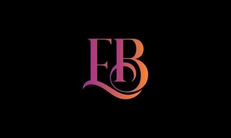 Letter EB Vector Logo Free Template Free Vector