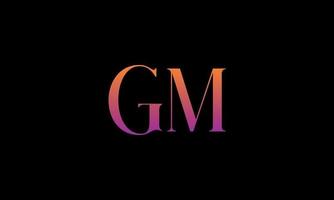 Letter GM Vector Logo Free Template Free Vector