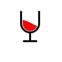 wine and podcast mic icon logo vector