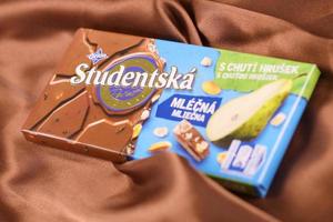 KHARKIV, UKRAINE - NOVEMBER 3, 2021 Studentska chocolate bar is a popular Czech chocolate manufacturing by Orion, part of Nestle company photo