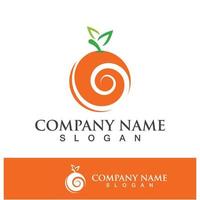 Orange logo and symbol vector icon