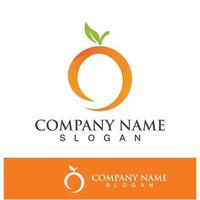 Orange logo and symbol vector icon