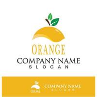 Orange logo and symbol vector icon