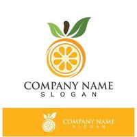 Orange logo and symbol vector icon