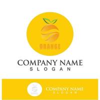 Orange logo and symbol vector icon