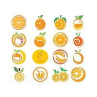 Orange logo icon design illustration vector