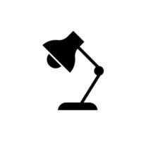vector de icono de lámpara de escritorio