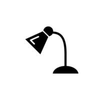 vector de icono de lámpara de escritorio