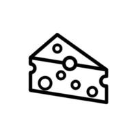 icono de queso vector