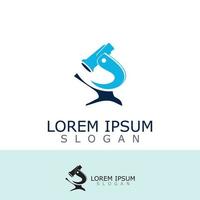 Microscope logo image design. Simple illustration of biology microscope vector icon