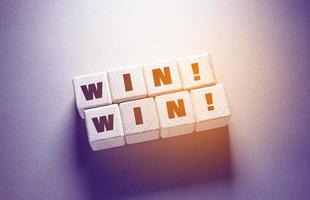 Win Word with Wooden Cubes photo