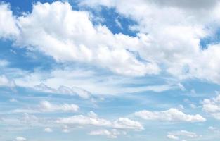 Blue sky with cloud background photo