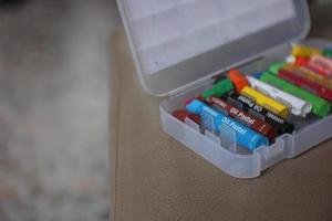 photo crayons for children's drawing exercises help the imagination and brain development of children.