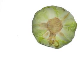 White cabbage on a white background. Big vegetable photo