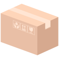 cardboard packaging box with fragile symbol boxing day png