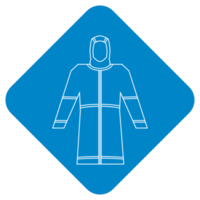 équipement de protection individuelle obligatoire imperméable sécurité signe symbole logo png