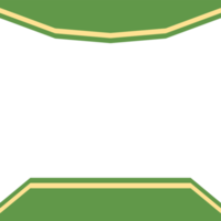 forma básica de moldura verde e amarela twibbon png