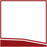 twibbon red and white frame basic shape png