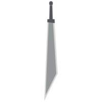 dragon slayer sword machete two handed two side sharp classic weapon png