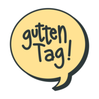 gutten get word bubble chat symbol logo collection png