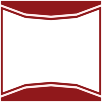 twibbon red and white frame basic shape png