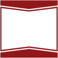 Twibbon Grundform des roten und weißen Rahmens png