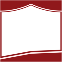 twibbon rood en wit kader eenvoudig vorm png