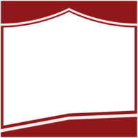 twibbon red and white frame basic shape png