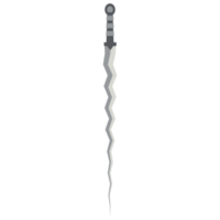 schwert zickzack lang keris einhändig zweiseitig scharfe schwerter ritter waffe png