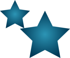 estrelas com um gradiente azul. png